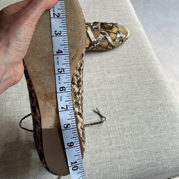 COACH vintage gladiator style python sandal size 9.5 - Picture 14 of 16
